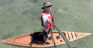 F1430 Fishing Kayak sit-on-top stitch and glue kit.