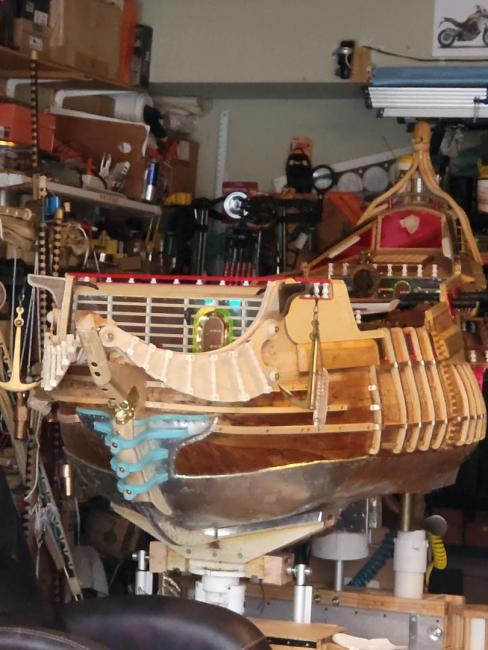 Wooden, Handcrafted 14 Feet Long RC Pirate Ship