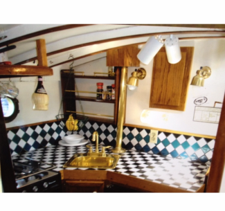 99 year old motoryacht inside